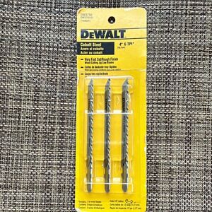 DEWALT DW3750/DW3750-03 Cobalt Steel Wood Jigsaw Blades 4 in 6 TPI 3pk